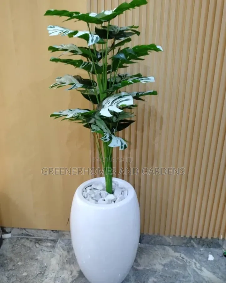 Artificial Plants and Pot