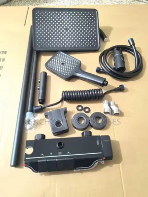 Themostart Standing Shower Black