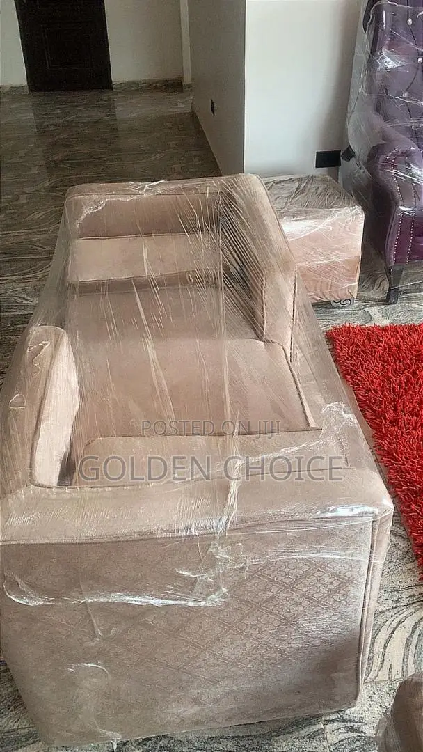 Double Sided Couch With Side Stools