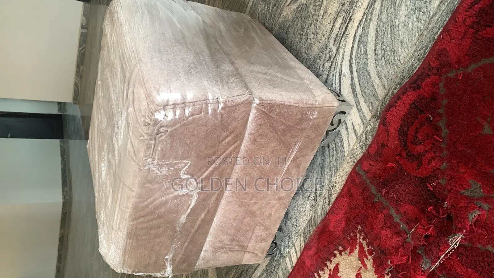 Double Sided Couch With Side Stools
