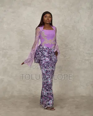 Luxury Purple Lace Asooke Asoebi