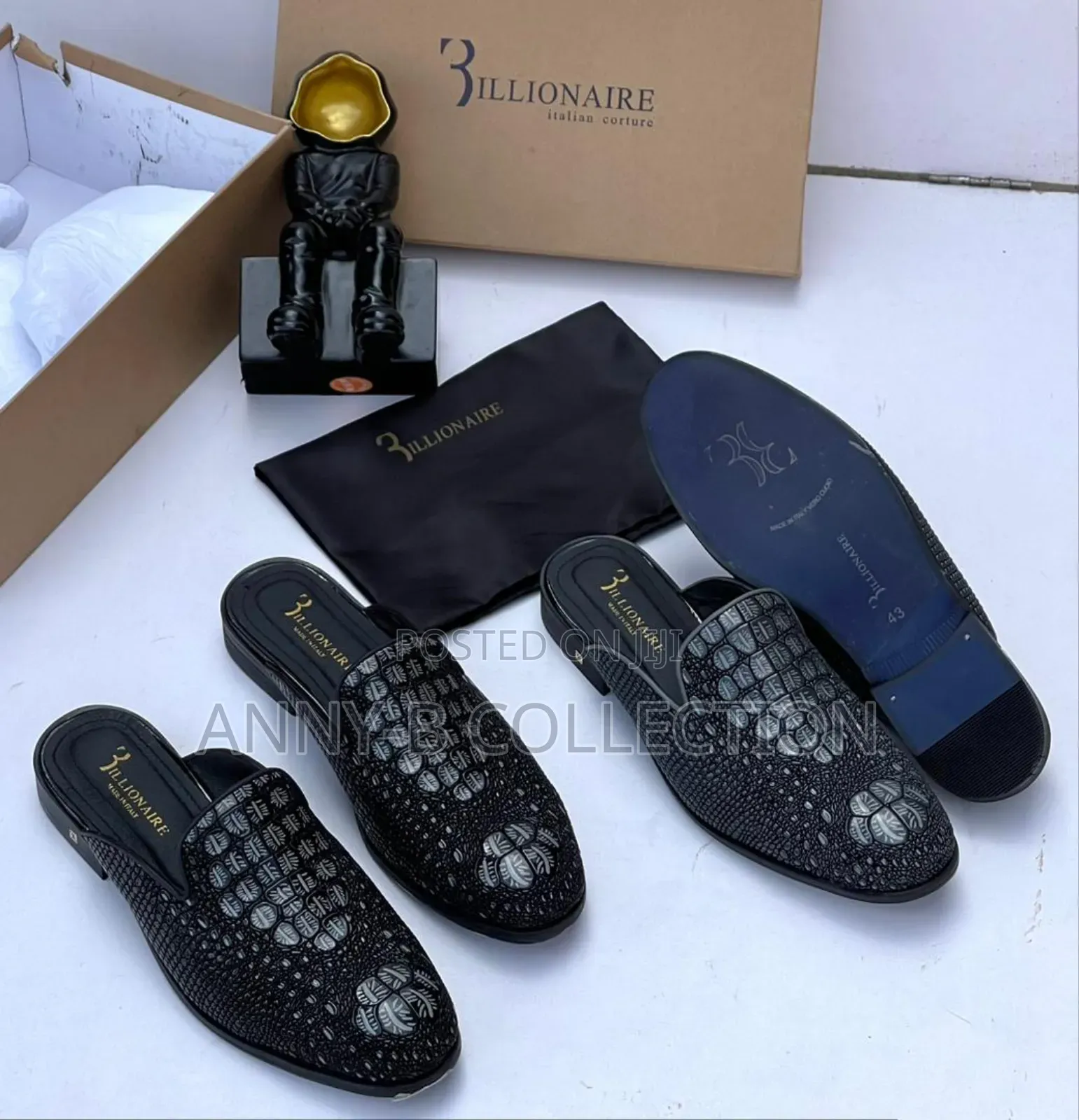 Luxury Billionaire Pattern Half Shoes
