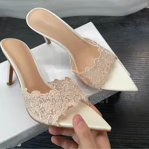 Lace Heal Slippers