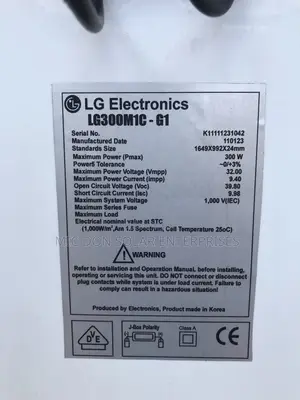 Lg 300watts Solar Panel