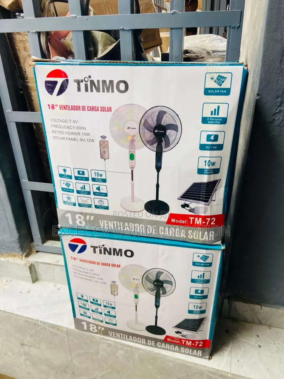 Solar Rechargeable Fan