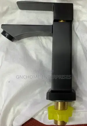 Single Black Basin Tap