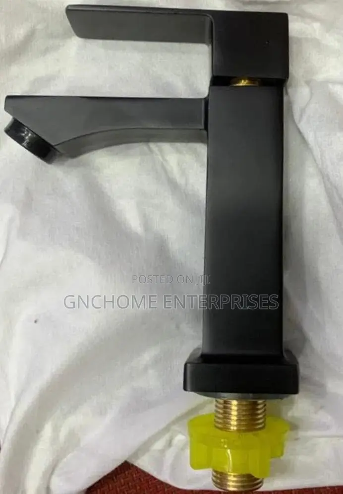 Single Black Basin Tap