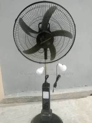 18" Jd Jindian Solar Rechargeable Standing Fan
