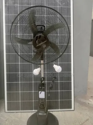 18" Jd Jindian Solar Rechargeable Standing Fan