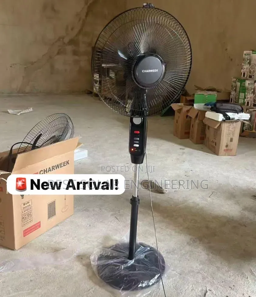 Solar Fan (Rechargeable Solar Standing Fan) Charweek