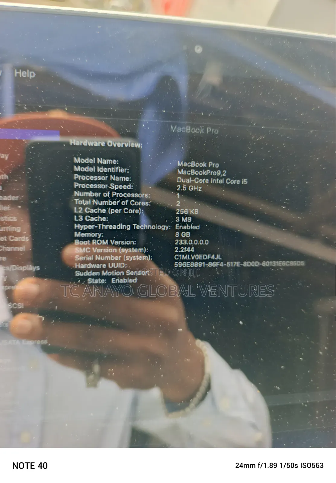 Laptop Apple MacBook Pro 2012 8GB Intel Core i5 HDD 500GB