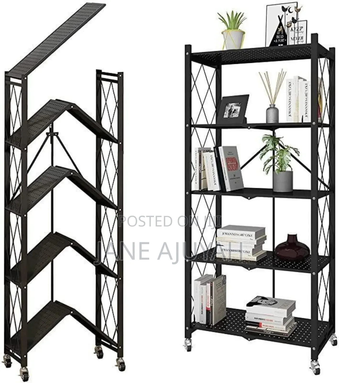 5 Layers Movable Kitchen Rack