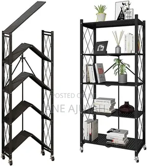 5 Layers Movable Kitchen Rack