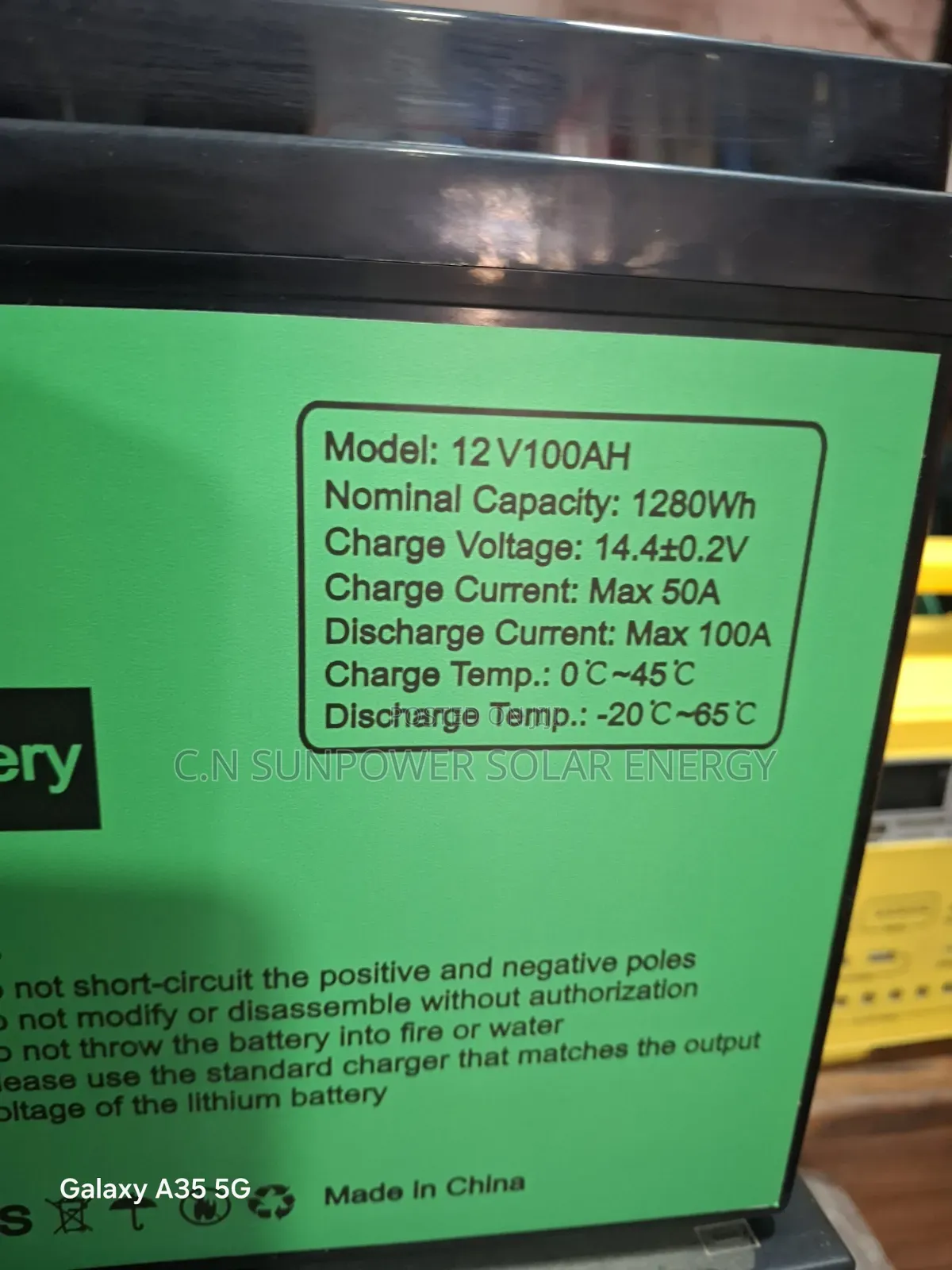 12v/100ahs Skytecc Lithium-Iron Battery With Smart BMS Display