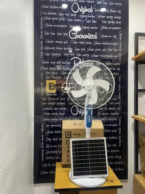 16” Solar/Ac Rechargeable Fan (Inbuilt Battery)