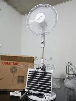 Solar Rechargeable Stand Fan (16") 168