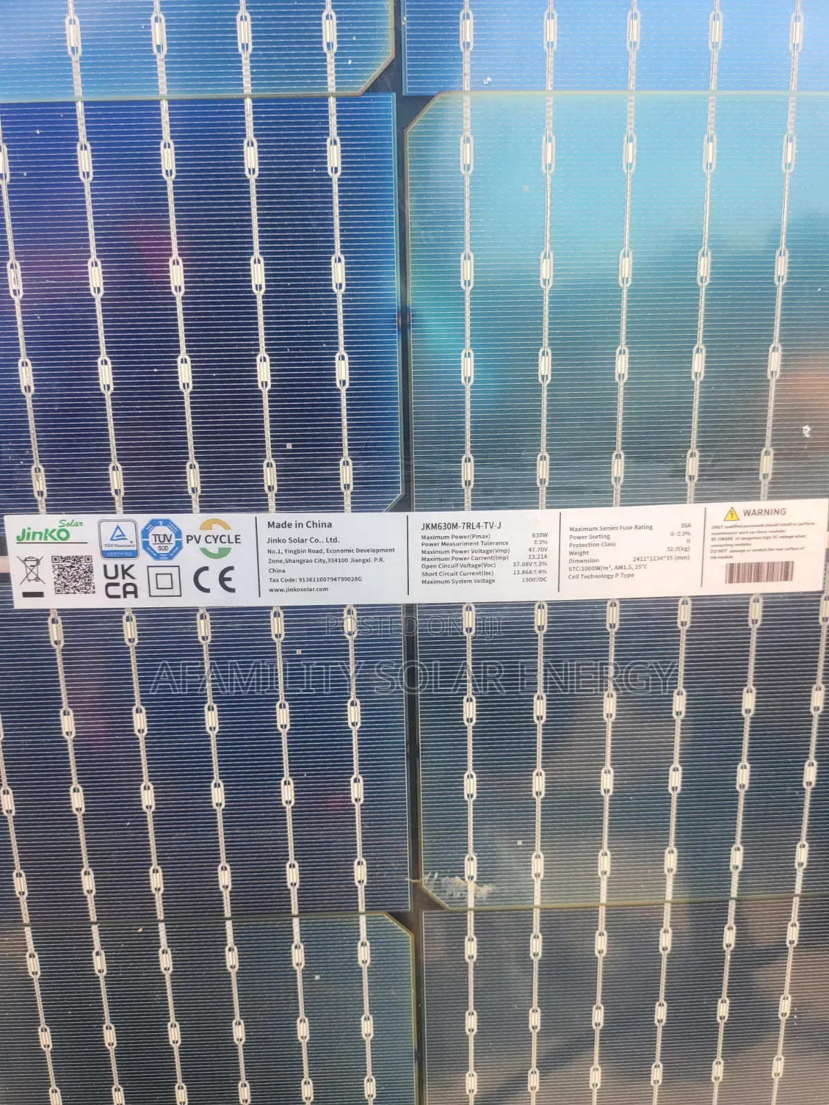 Jinko 530w Bifacial