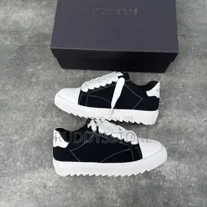 Numeris Atelier Black and White Sneakers/ Buy One Get a Free Sock