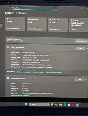 Laptop Alienware 16x Aurora 16GB Intel Core Ultra 9 SSD 1T