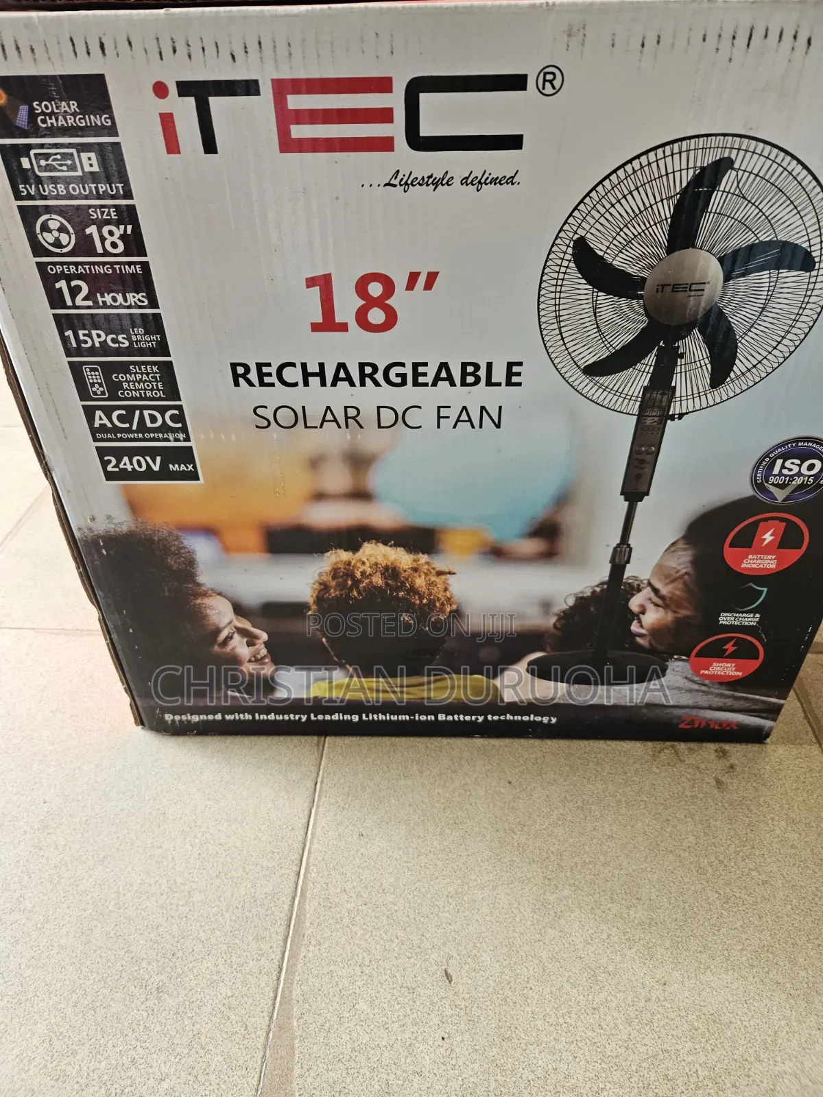 Itec Rechargeable Fan