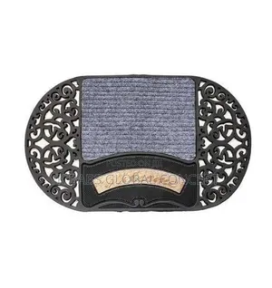 Welcome Out-Door Rubber/Rug Foot Cleaning Foot Mat