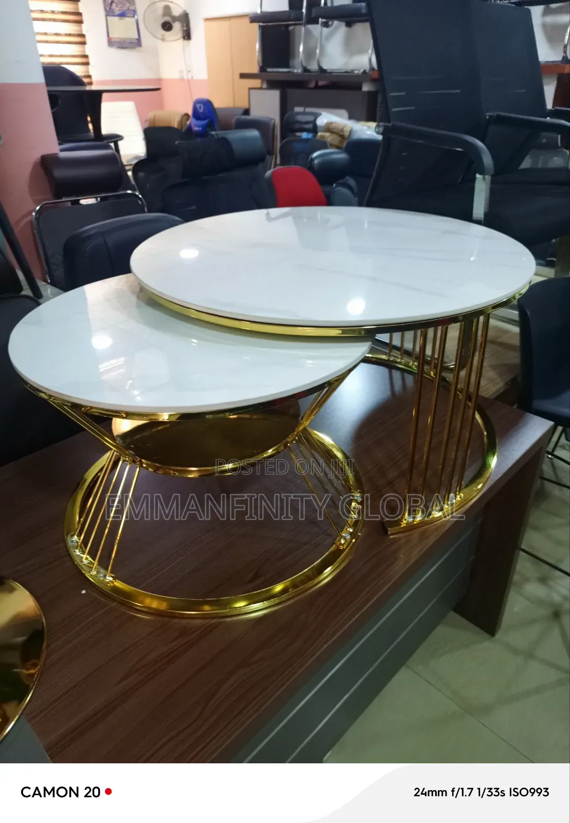 2 in 1 Marble Center Table