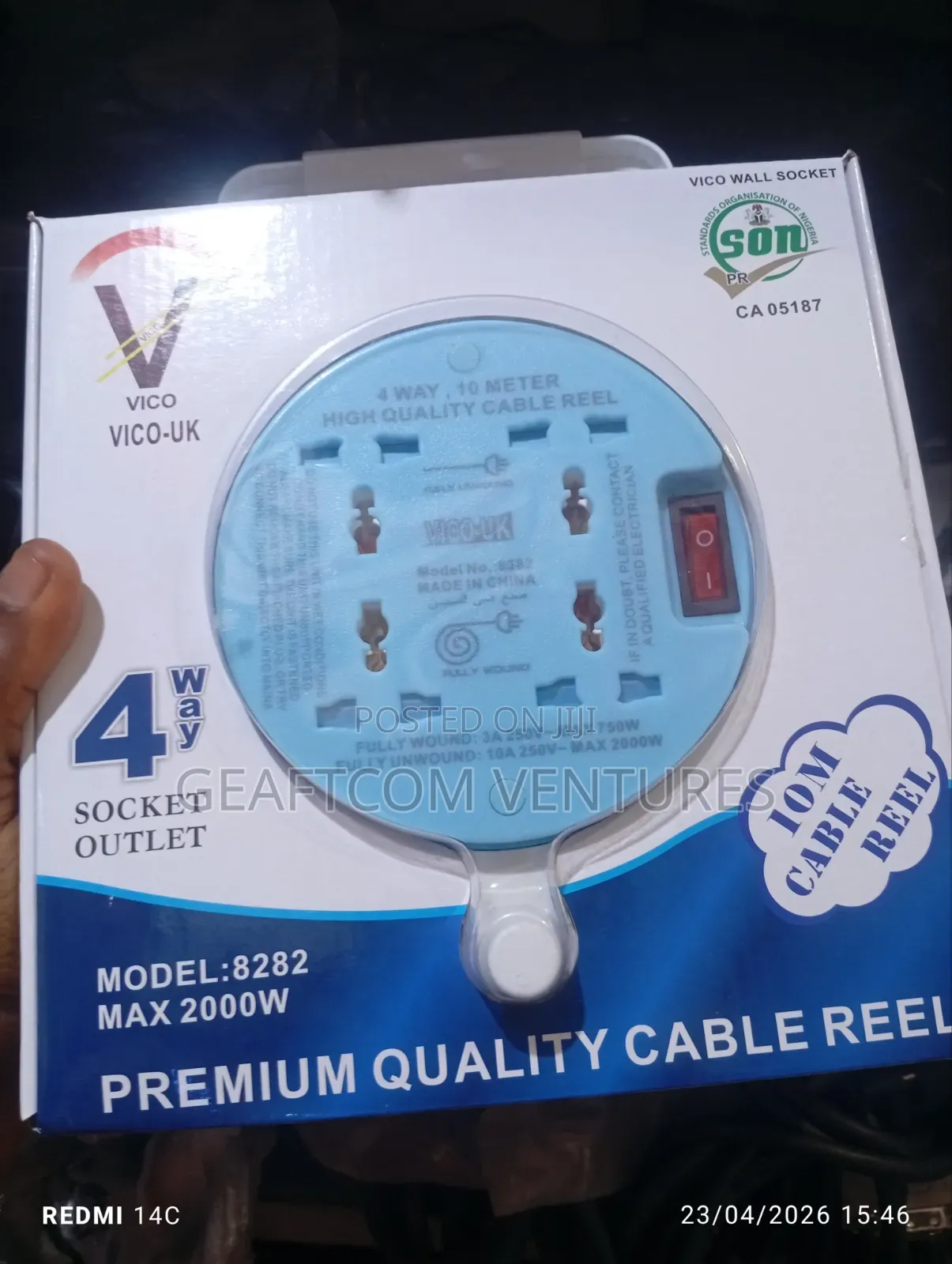 Quality 10 Meter Vico Uk Socket