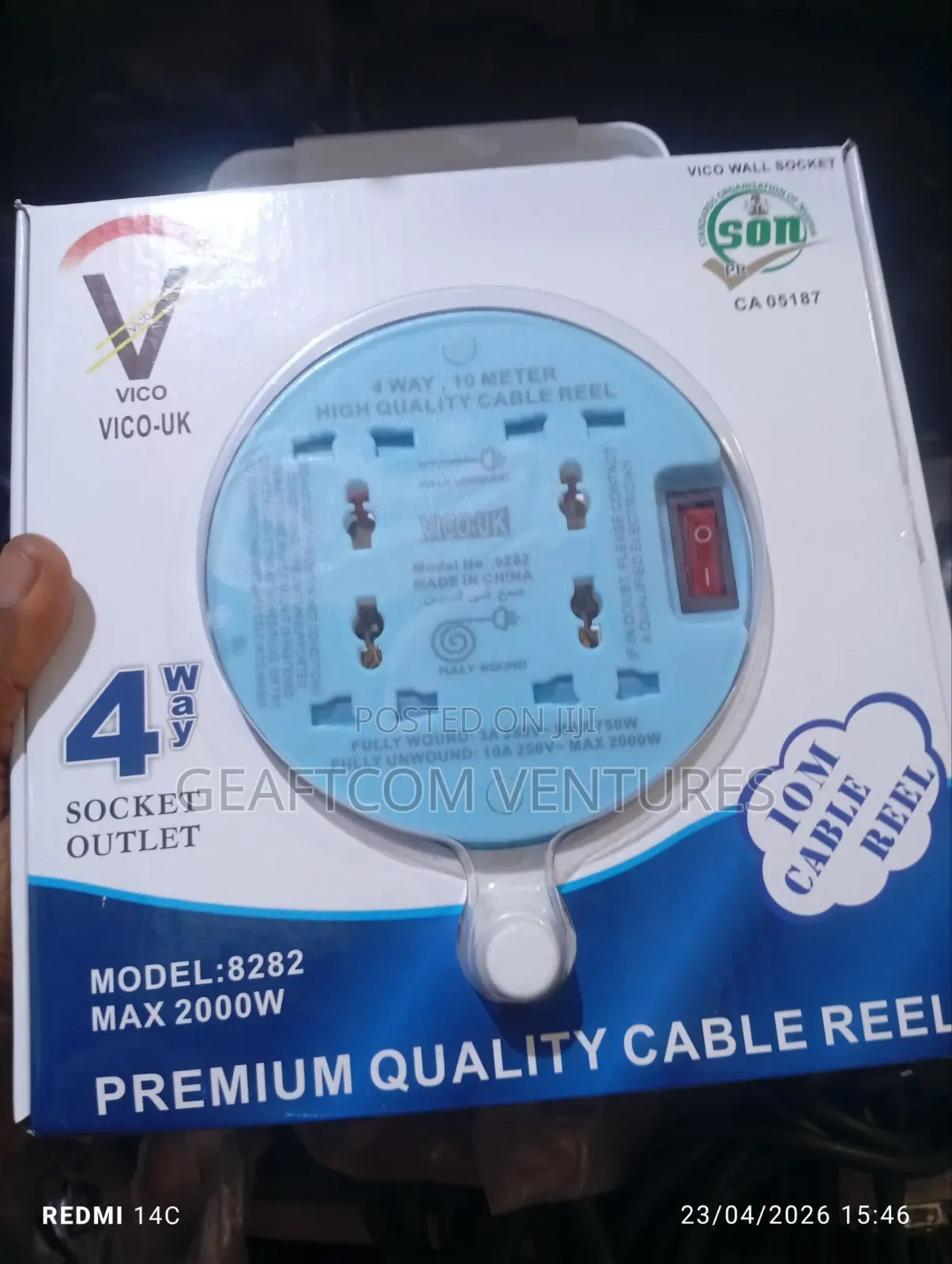 Quality 10 Meter Vico Uk Socket
