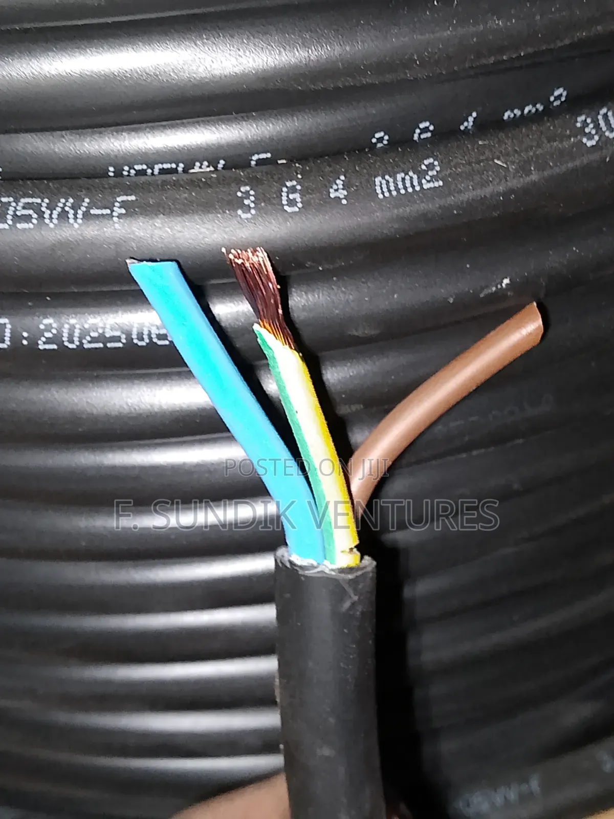 4mm 3core Full Guage Flexible Cable