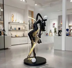 Creative Designer Luxury Floor Lamp Humanoid Art Sculpture