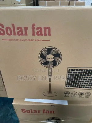 Solar and Rechargeable Fan