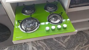 Phiima Green and Orange 4 Gas Burner Cooktop Cooker Hobbuilt In