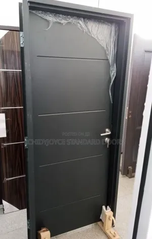 4ft By 7ft Grey Israeli Steel Interior Room Door