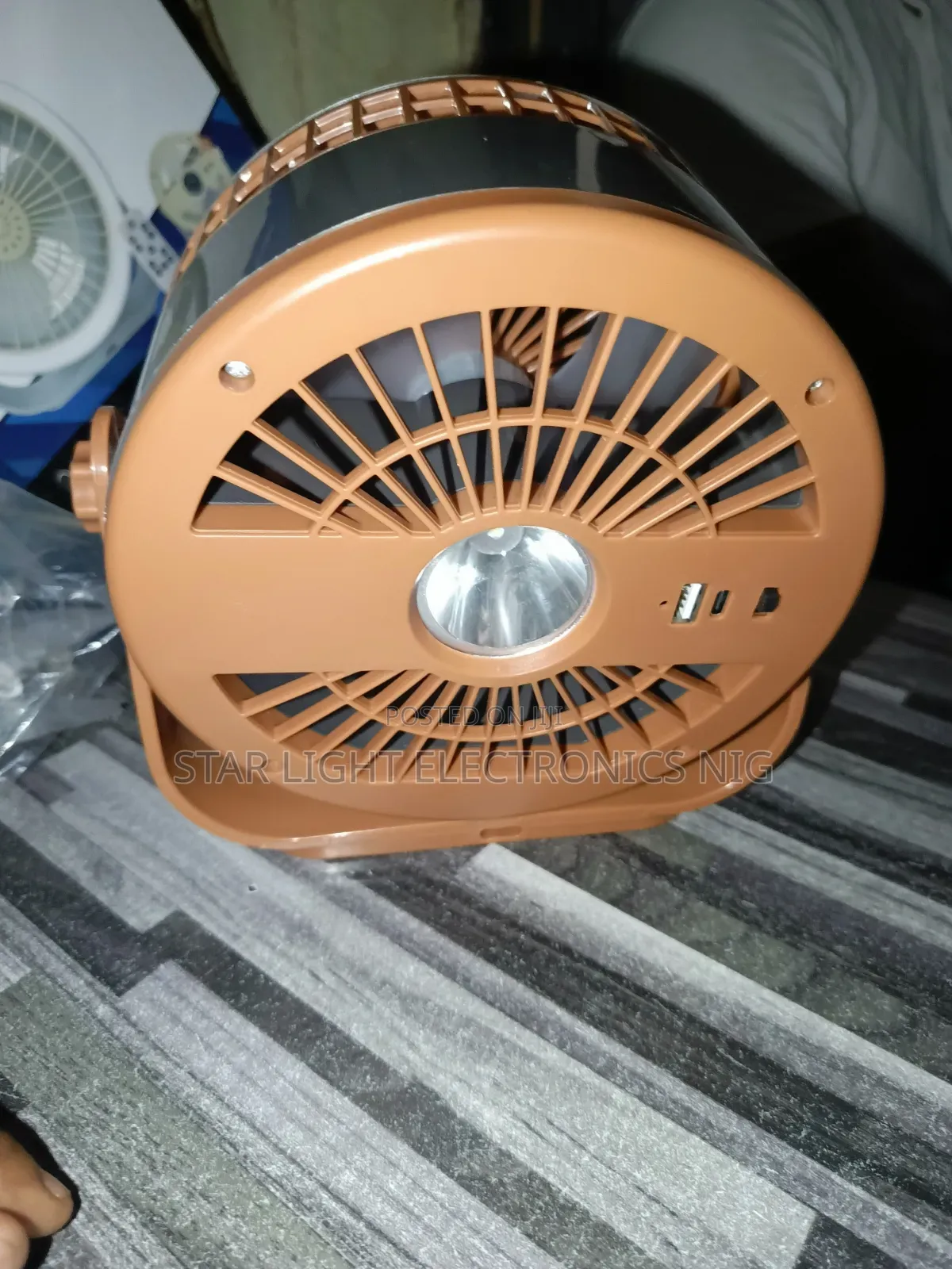 Table Solar Fan Light