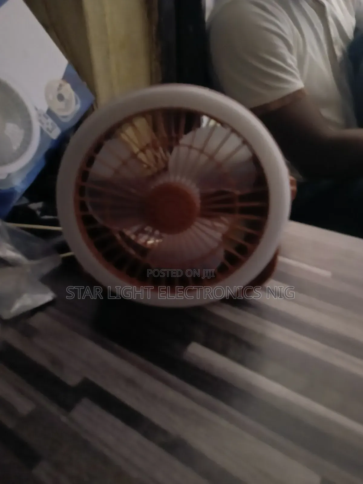 Table Solar Fan Light