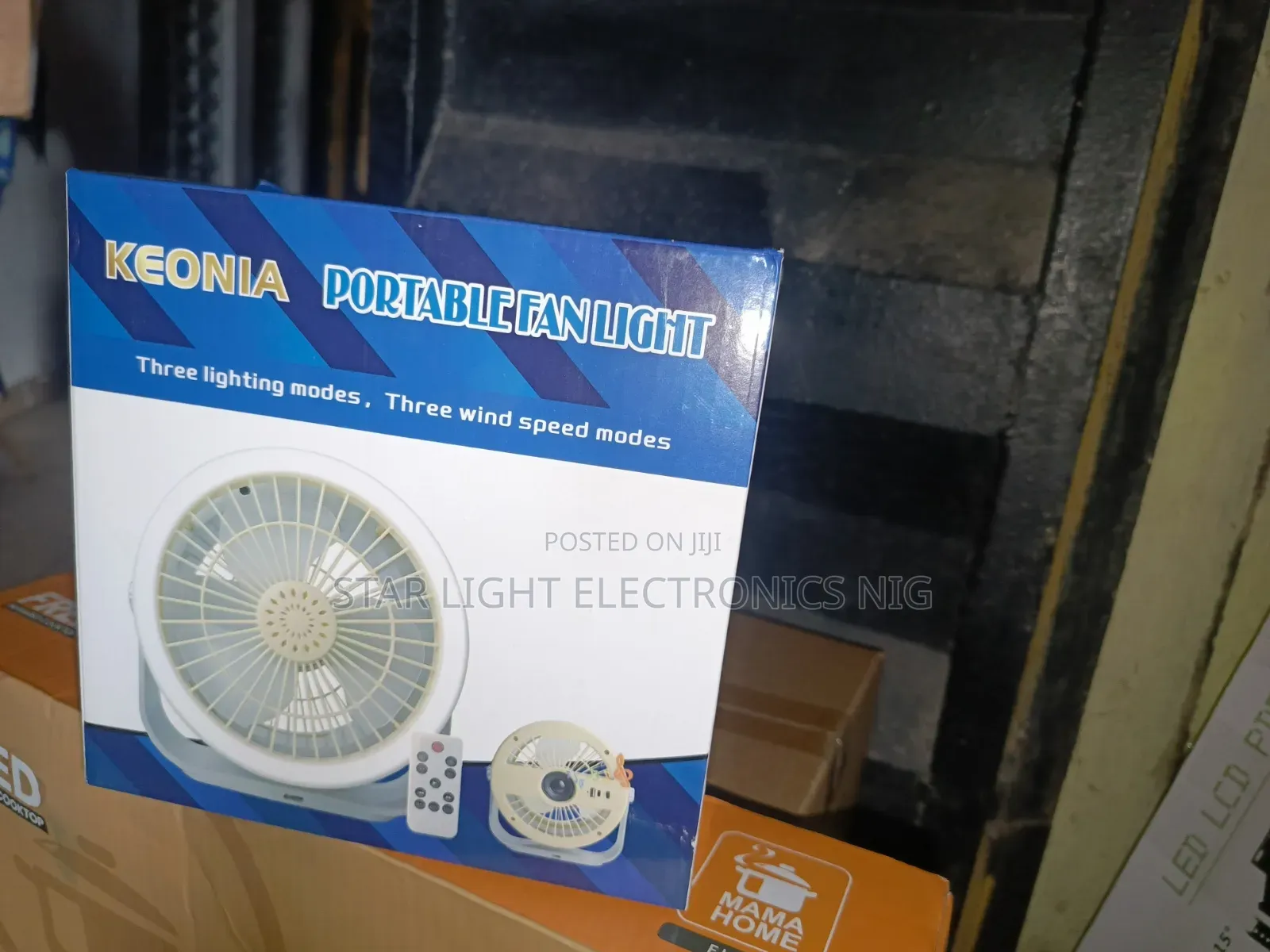 Table Solar Fan Light