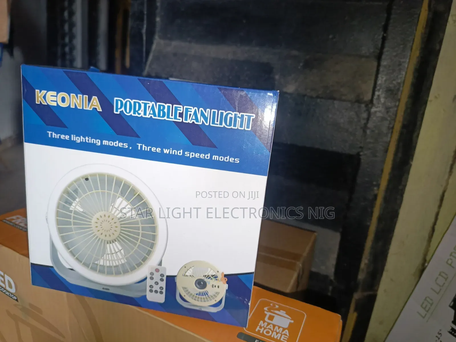 Table Solar Fan Light
