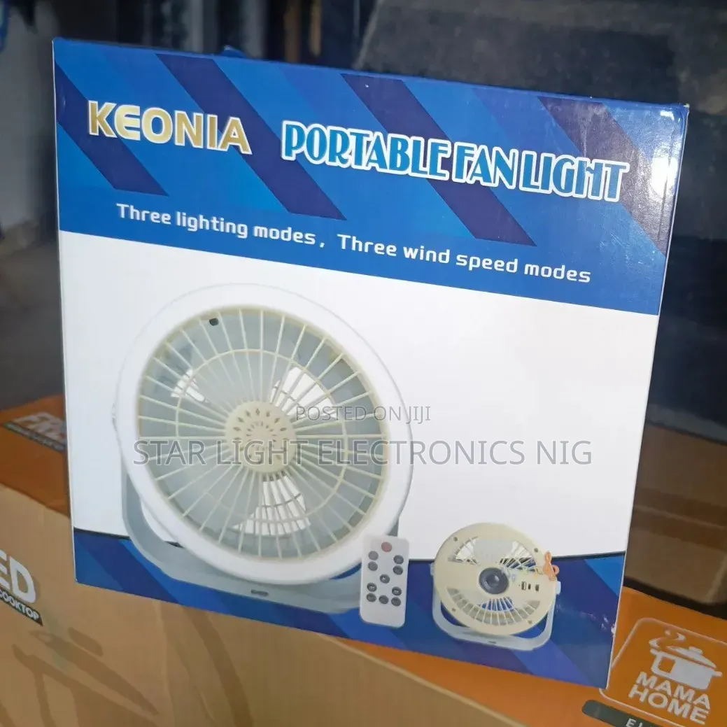 Table Solar Fan Light