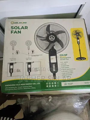 Cola Rechargeable Solar Fan