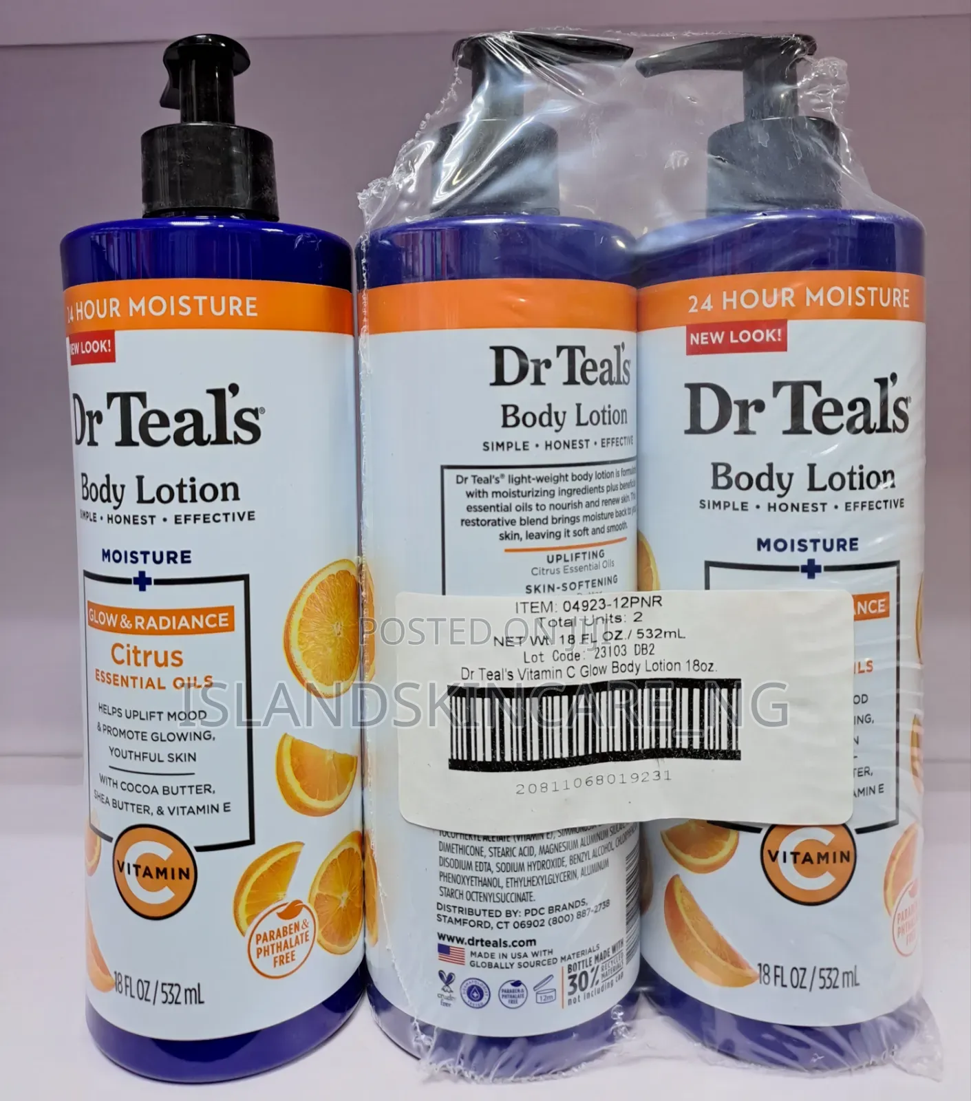 Dr Teal's Vitamin C Body Lotion 532ml