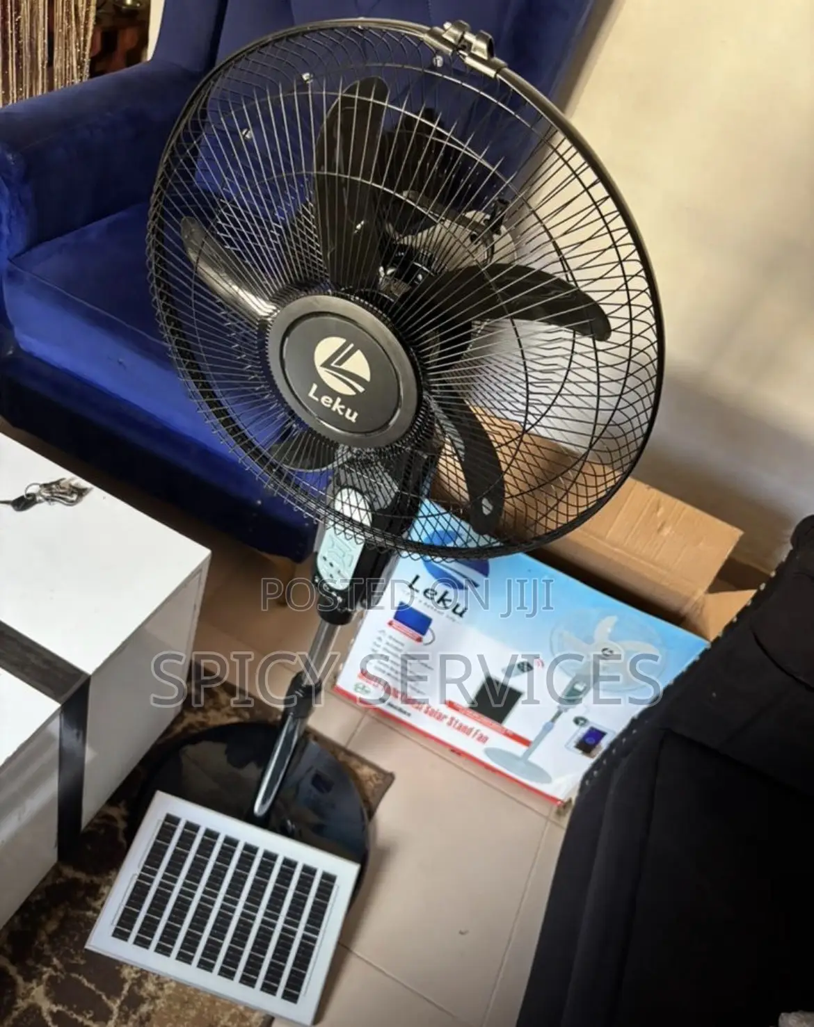 Solar Rechargeable Fan With Solar Panel
