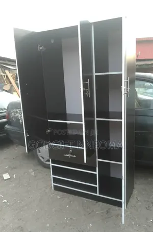 6ft X 3ft Wardrobe. Dark Brown