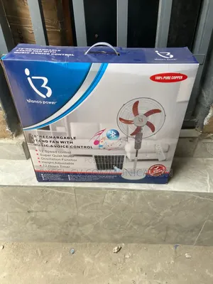 Solar Rechargeable Voice Control Fan