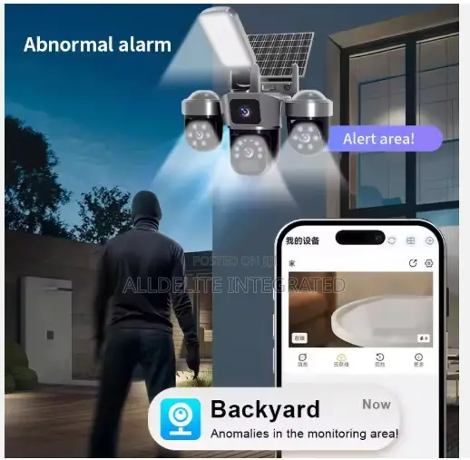 Solar CCTV Camera Wireless Outdoor Security Surveillance Camera