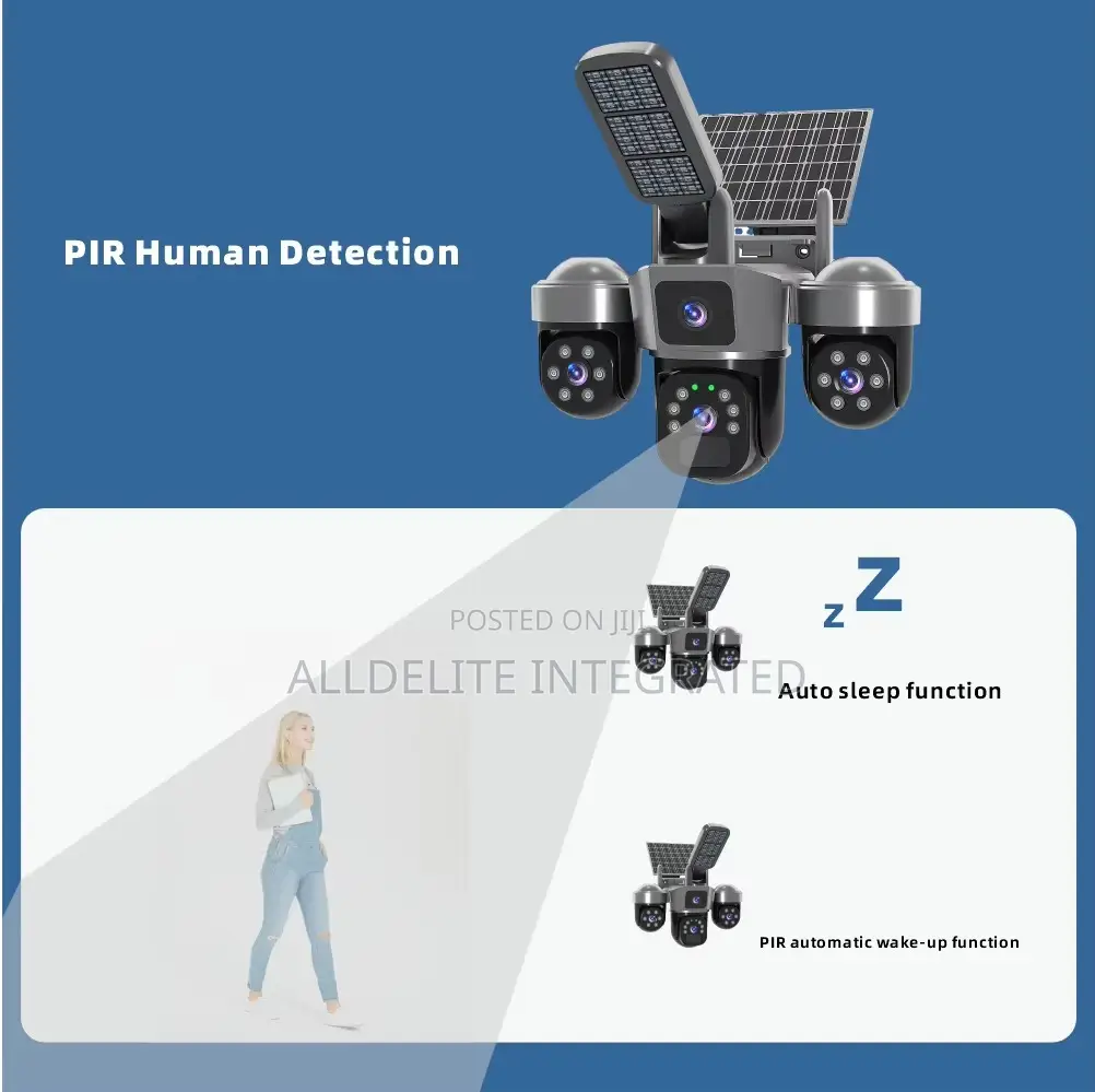 Solar CCTV Camera Wireless Outdoor Security Surveillance Camera