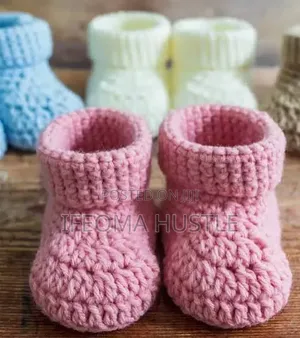 Cute Handmade Crochet Baby Booties – Perfect Gift (O-3 Months)