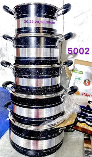 Hoffner Pot (Hf-5002) 4 Pots 1 Frypan Nonstick Is Available Now