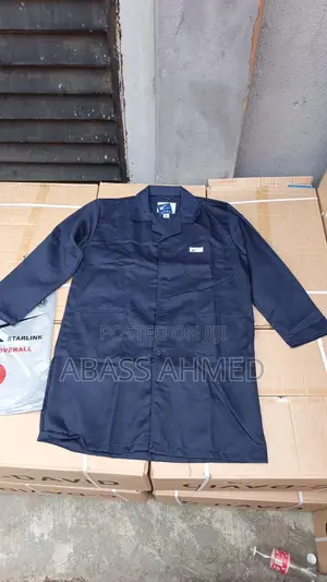 Lab Coat Navy Blue
