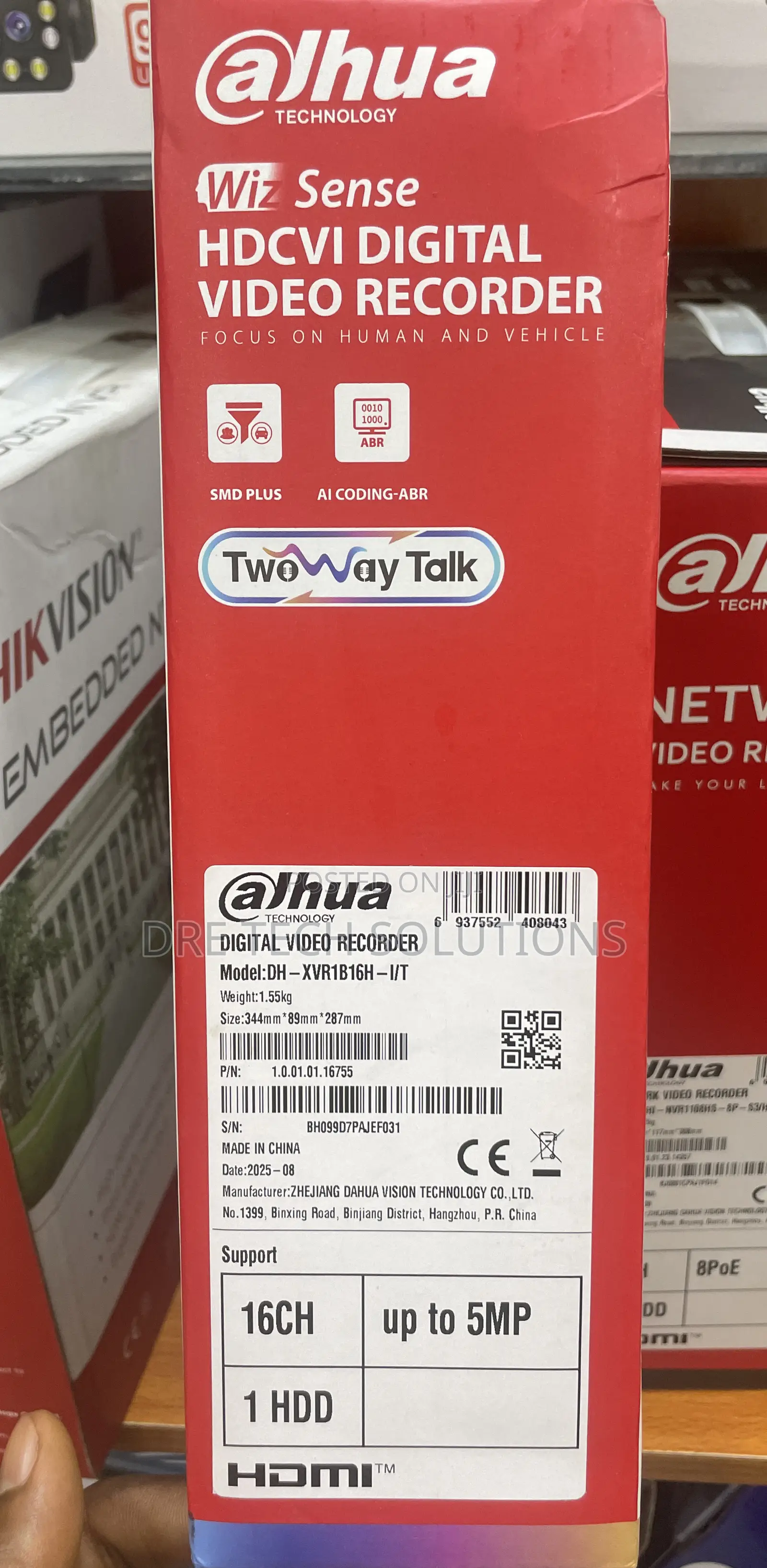 Dahua 16ch DVR Up to 5mp