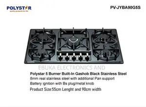 Polystar 5-Burner Built-in Cabinet Cooker (Pv-Jyba90g5s)
